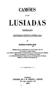 Cover of: Camões e Os Lusiadas: ensaio historico-critico-litterario