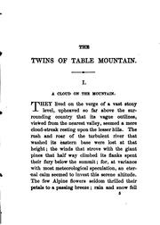 Cover of: The  twins of Table mountain, and other stories