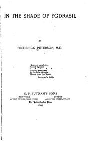 Cover of: In the shade of Ygdrasil by Peterson, Frederick, Peterson, Frederick