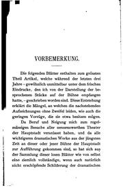 Cover of: Dramaturgische Blätter. by Paul Lindau