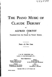 Cover of: The piano music of Claude Debussy