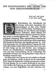 Cover of: Der abendländische rationalismus und der eros.