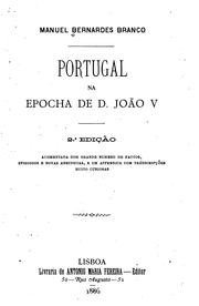 Cover of: Portugal na epocha de d. João v.