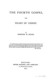 Cover of: The Fourth gospel by Edmund H. Sears