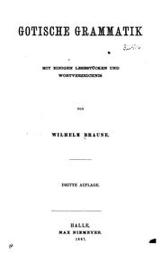 Gotische Grammatik by Wilhelm Braune