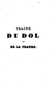 Traité du dol et de la fraude en matière civile et commerciale by Chardon M.