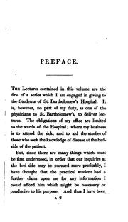 Lectures on subjects connected with clinical medicine by P. M. Latham