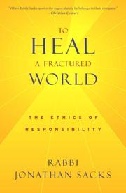 Cover of: To Heal a Fractured World by Jonathan Sacks