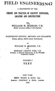 Cover of: Field engineering by Searles, William H.