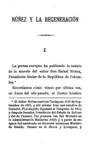 Cover of: Núñez y la regeneración