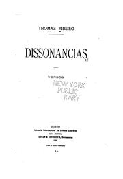 Cover of: Dissonancias: versos