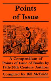 Cover of: Points of Issue: A Compendium of Points of Issue of Books by 19Th-20th Century Authors