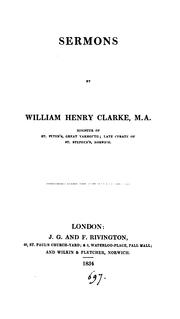 Cover of: Sermons by Clarke, John