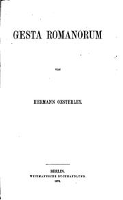 Cover of: Gesta Romanorum