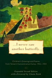 Cover of: I never saw another butterfly by edited by Hana Volavková.