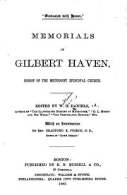 Cover of: " Graduated with honor.": Memorials of Gilbert Haven, Bishop of the Methodist Episcopal Church.