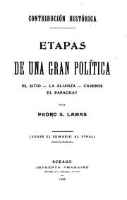 Etapas de una gran política by Pedro S. Lamas