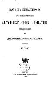 Cover of: Die Überlieferung der griechishen Apologeten des zweiten Jahrhunderts in der alten Kirche und im Mittelalter