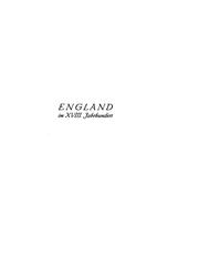 England im achtzehnten Jahrhundert by Max von Boehn