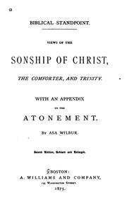 Cover of: Biblical standpoint by Asa Wilbur, Asa Wilbur