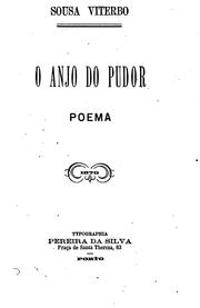 Cover of: O anjo do pudor, poema. by Sousa Viterbo