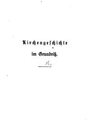 Cover of: Kirchengeschichte im Grundriss