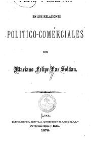 Cover of: Peru y Bolivia en sus relaciones político-comerciales