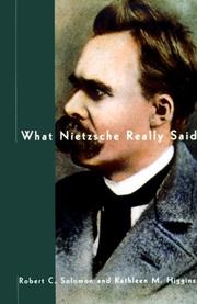 Cover of: What Nietzsche Really Said (What They Really Said Series)