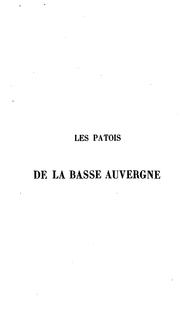 Cover of: Les patois de la Basse Auvergne by Henri Doniol
