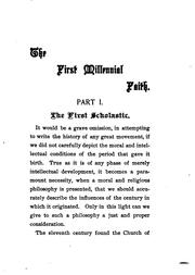 The first millennial faith by Horatio Woodburn Southworth