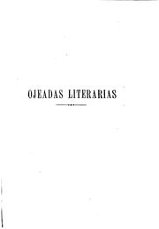 Cover of: Ojeadas literarias. by Joaquín Castellanos