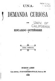 Cover of: Una demanda curiosa