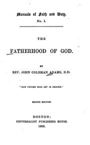 Cover of: The fatherhood of God. by John Coleman Adams