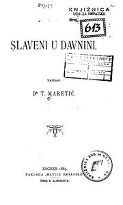 Cover of: Slaveni u davnini.