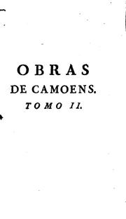 Cover of: Obras de Luis de Cámoens.
