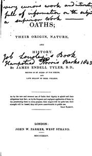 Cover of: Oaths: their origin, nature, and history.