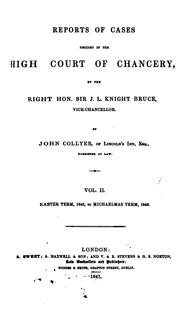 Cover of: Reports of cases decided in the High court of chancery by Great Britain. Court of Chancery.