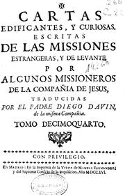 Cover of: Cartas edificantes, y curiosas, escritas de las missiones estrangeras by Jesuits.