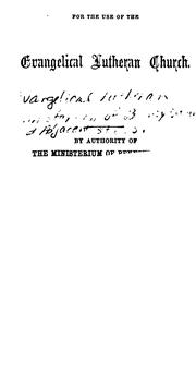 Cover of: Hymns for the use of the Evangelical Lutheran church