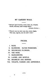 Cover of: My garden walk. by William Preston Johnston