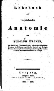 Cover of: Lehrbuch der vergleichenden anatomie