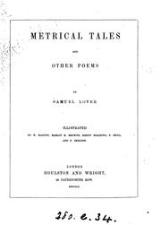 Cover of: Metrical tales and other poems by Samuel Lover