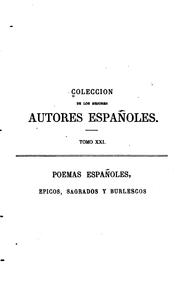 Cover of: Tesoro de los poemas españoles: épicos, sagrados y burlescos ...