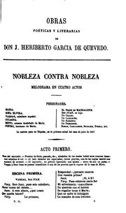 Cover of: Obras poéticas y literarias de don José Heriberto García de Quevedo ...
