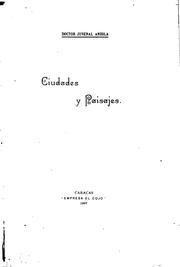 Cover of: Ciudades y paisajes.