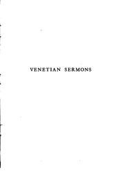 Cover of: Venetian discourses by Robertson, Alexander