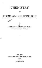 Cover of: Chemistry of food and nutrition