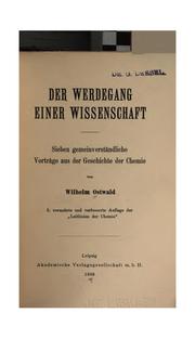Cover of: Der Werdegang einer Wissenschaft.