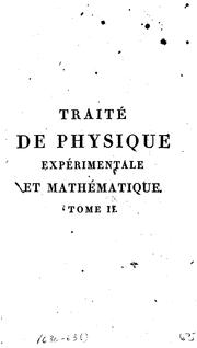 Cover of: Traité de physique expérimentale et mathématique by Jean-Baptiste Biot