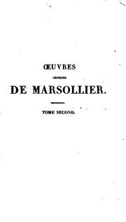 Cover of: Œuvres choisies de Marsollier by Marsollier